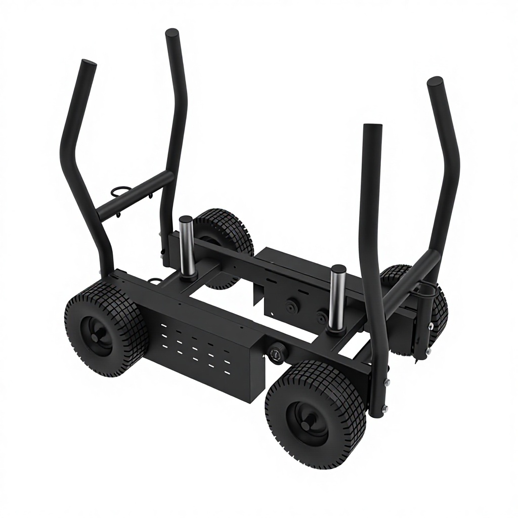 Home Gym Resistance - Gym Gewichtdragende tank met wielen Sportslede