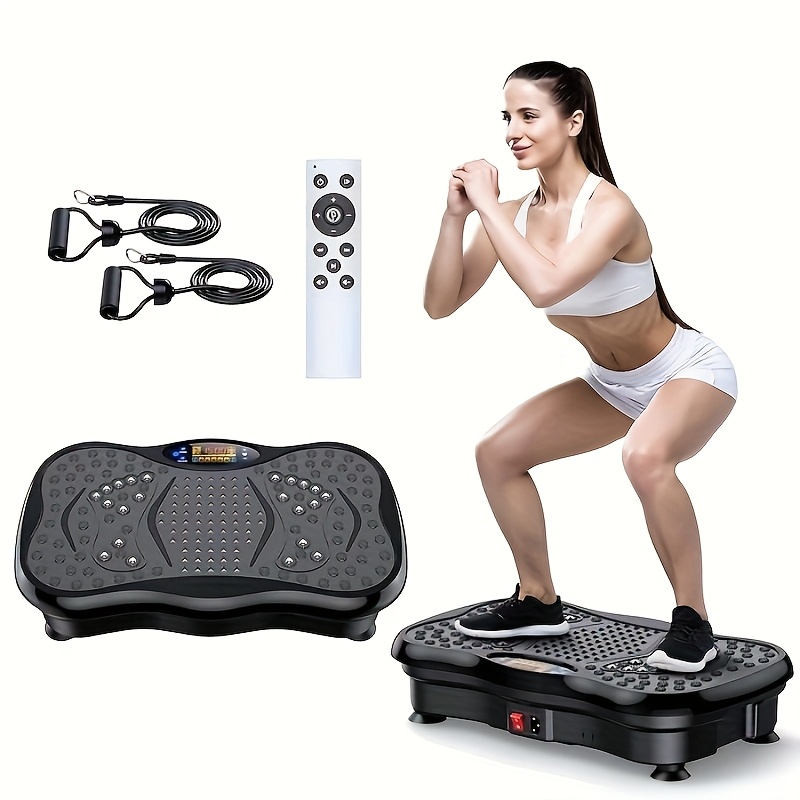 Home Gym Training Program - Fitnessapparaat met weerstandsbanden Compacte vibratieplatform voor