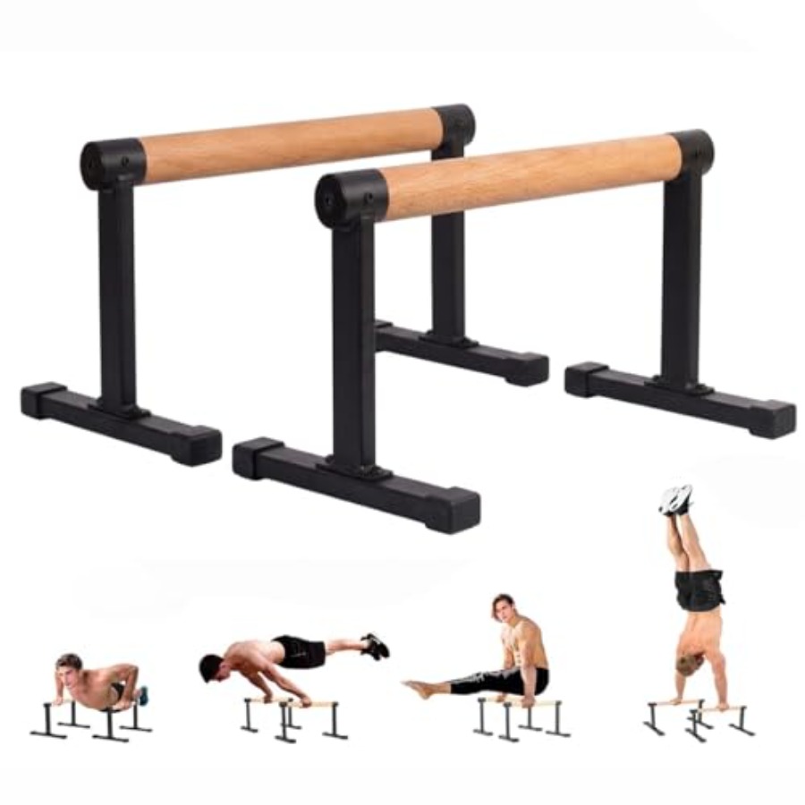 Home Gym Installation - Houten parallelle stangen voor gymnastiek, beukenhout,