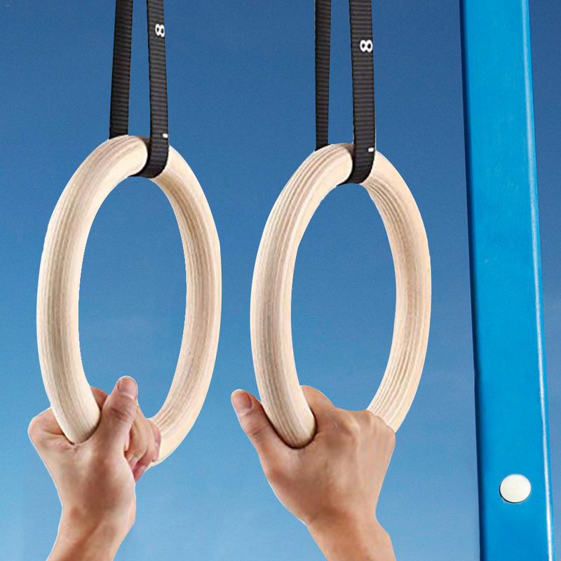 Home Gym Options - 1 Stuk Berkenhout Gymnastiek Ringen Pull