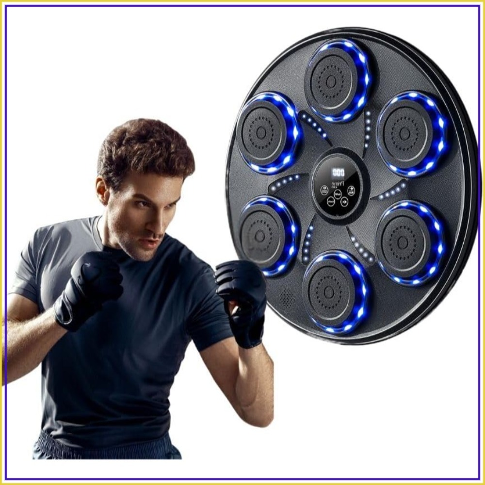 Home Gym Machine - Slimme Muziek Boksmachine met Handschoenen, Bluetooth