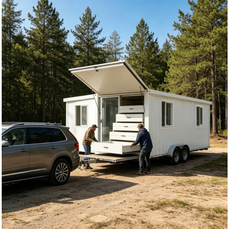 Home Gym Installation - Luxe uitbreidbare containerhuis prefab modulaire tiny