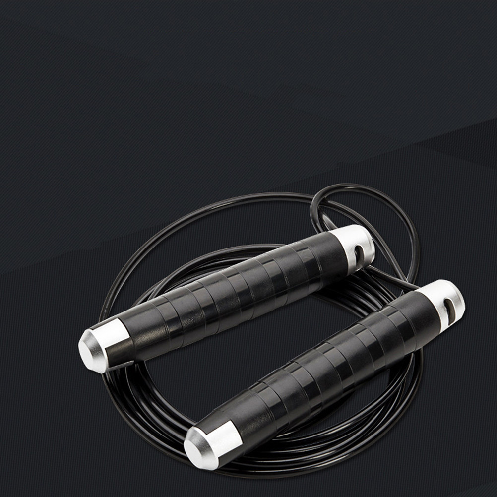 Zwarte stalen kabel springtouw - Jump Rope Bearing recensie en prijs