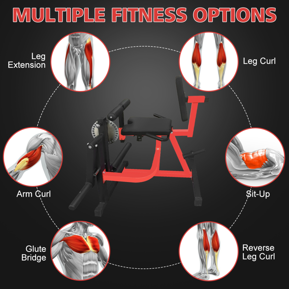Verstelbare beenextensie- en c - Home Gym Leg Extension recensie en prijs