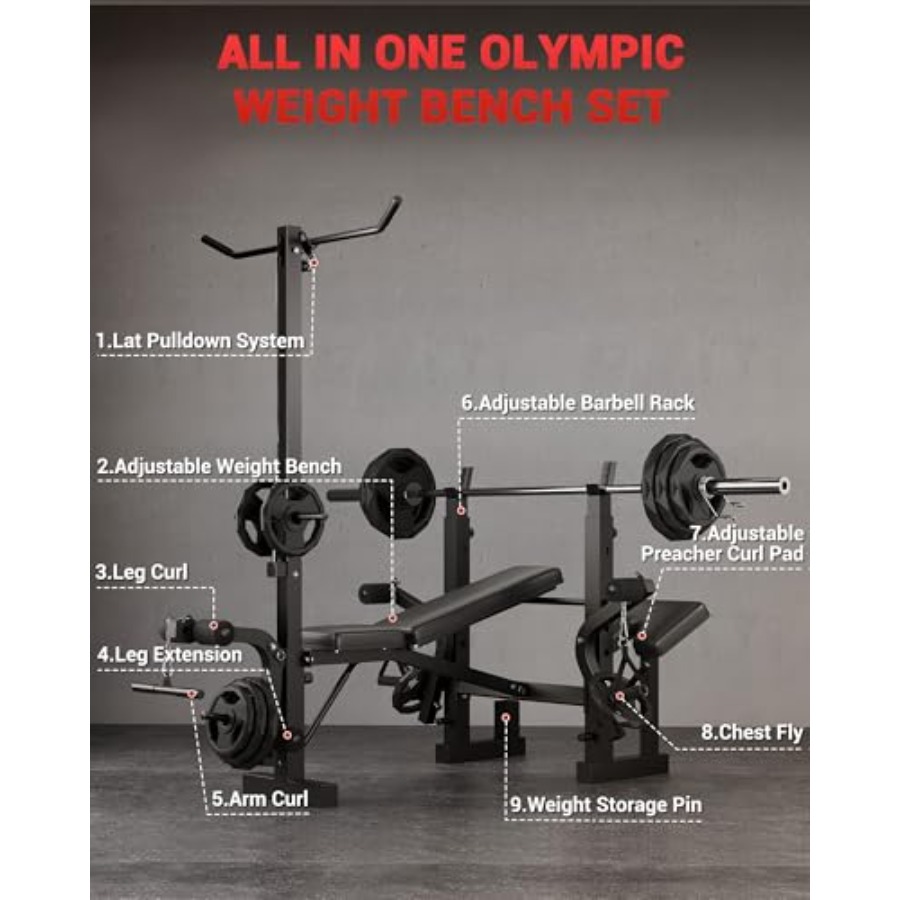 Homegym 8-in-1 opvouwbare gewi - Home Gym Leg Extension recensie en prijs