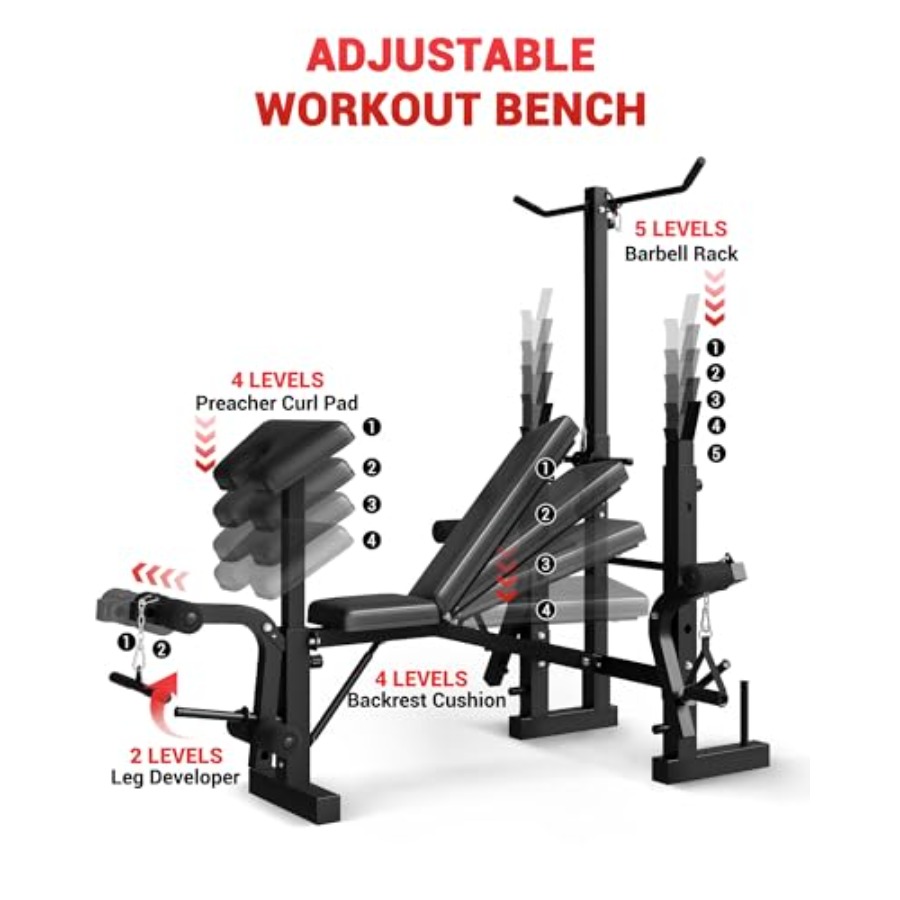 Homegym 8-in-1 opvouwbare gewi - Home Gym Leg Extension recensie en prijs