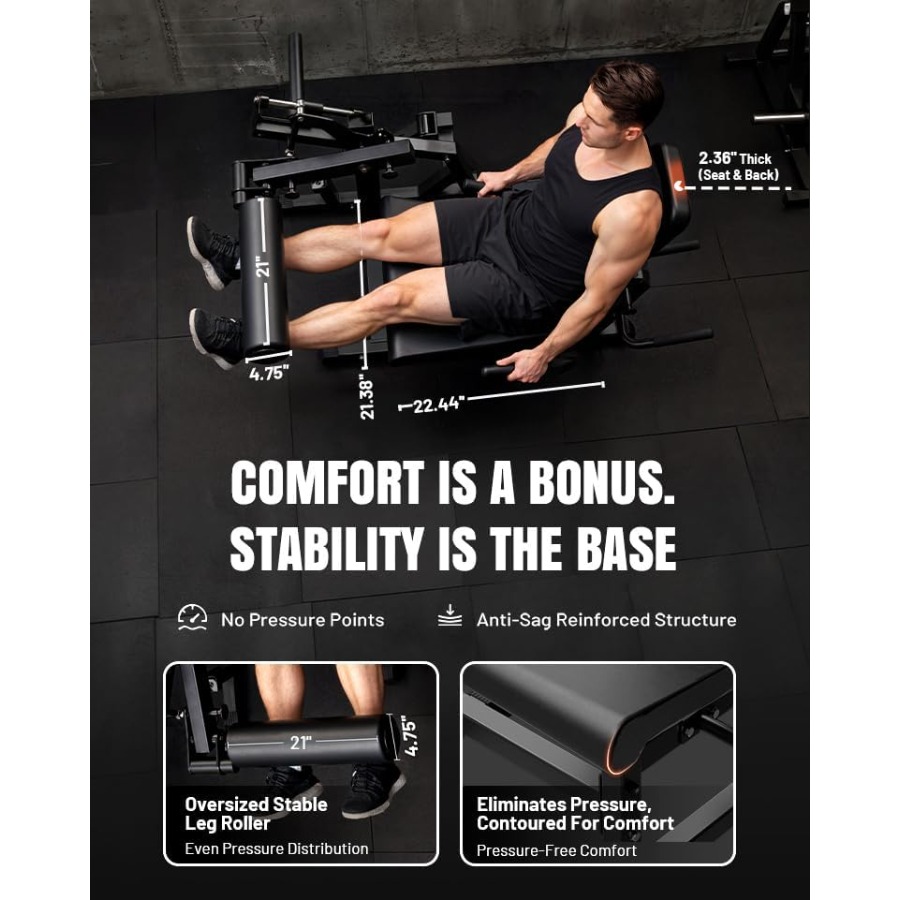 Beenextensie- en -curlmachine, - Home Gym Leg Extension recensie en prijs