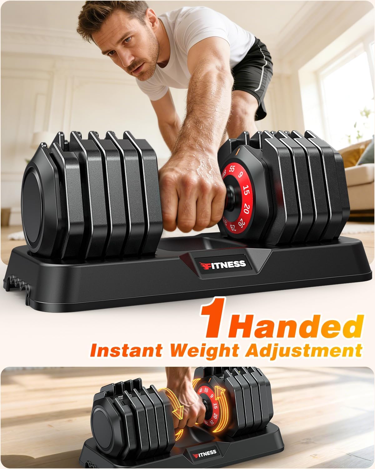 2-delige verstelbare dumbbells - Home Gym Options recensie en prijs