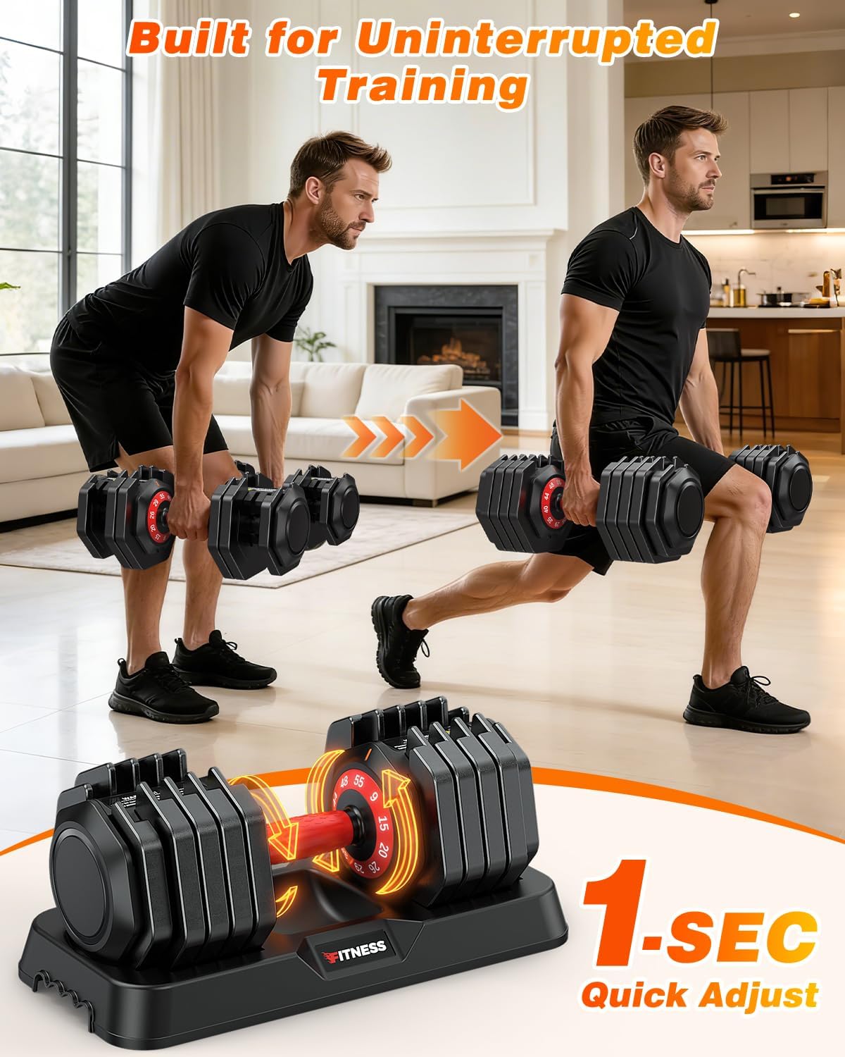 2-delige verstelbare dumbbells - Home Gym Options recensie en prijs