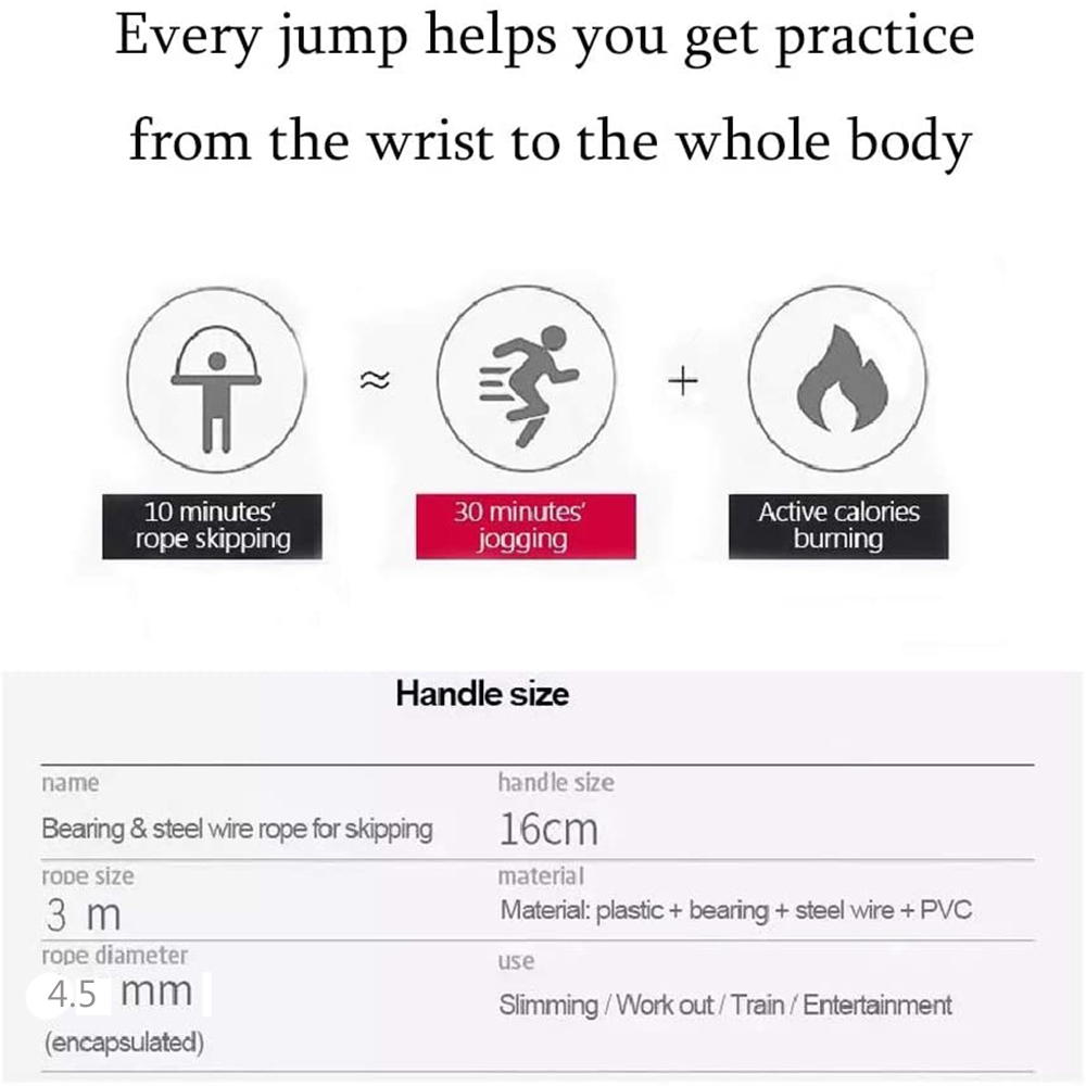 Springtouw met traagschuimhand - Jump Rope Bearing recensie en prijs