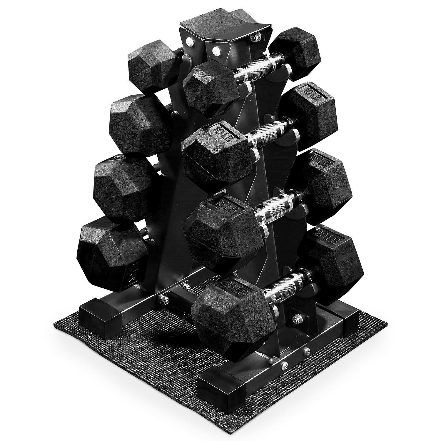 Rubberen Hexagonale Dumbbell G - Home Gym Options recensie en prijs
