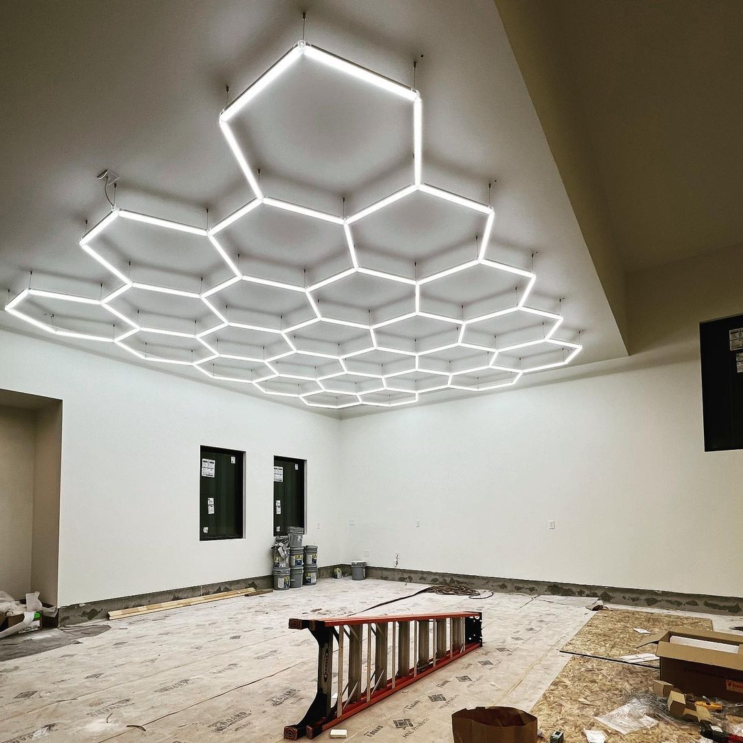 Hot Verkoop Zeshoekige LED Lic - Home Gym Installation recensie en prijs