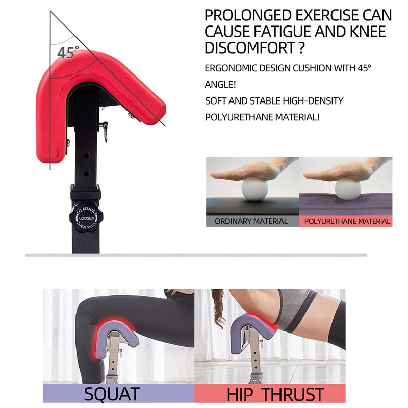 Opvouwbare commerciële push-up - Home Gym Hip Thrust Machine recensie en prijs