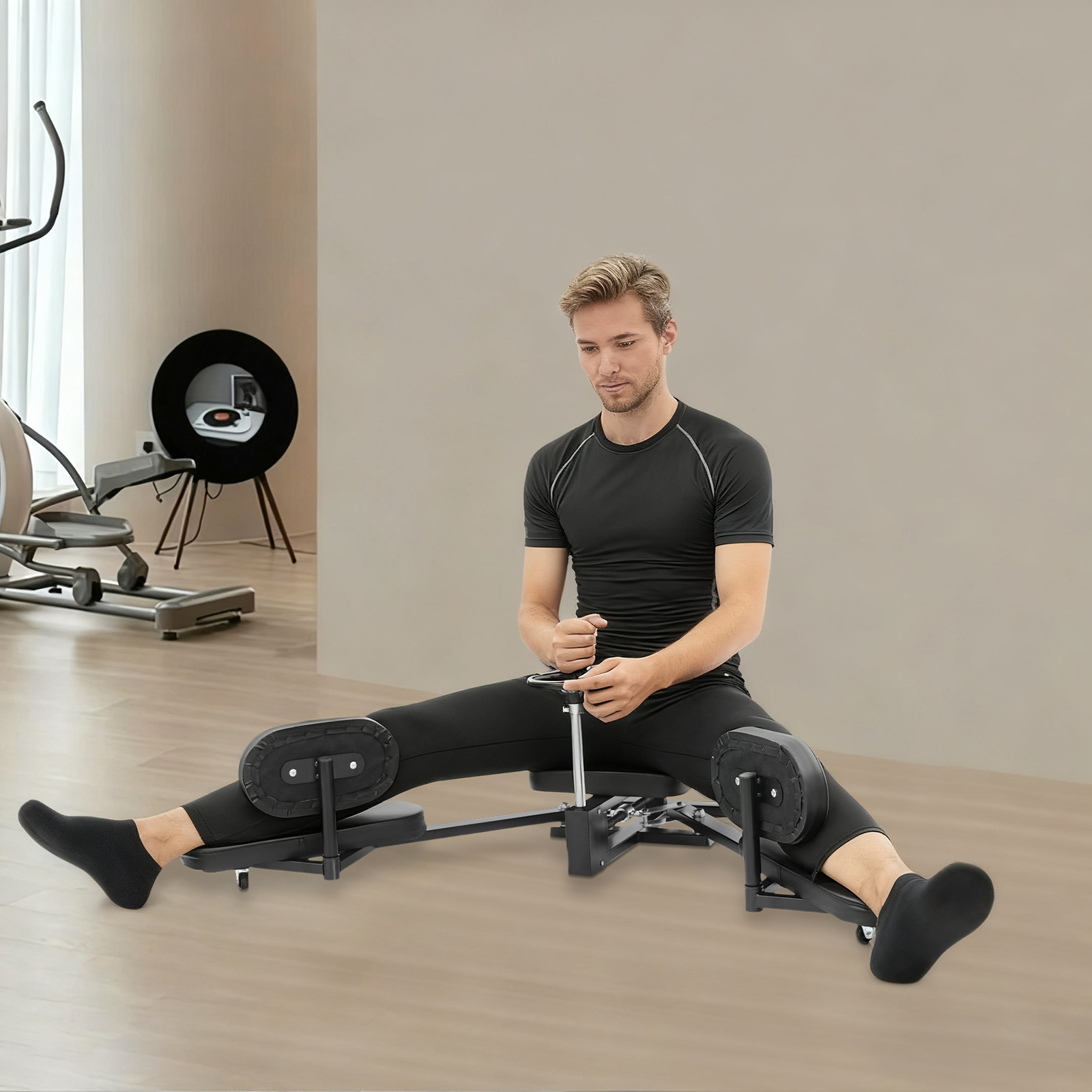 Zwarte verstelbare beenstretch - Home Gym Machine recensie en prijs