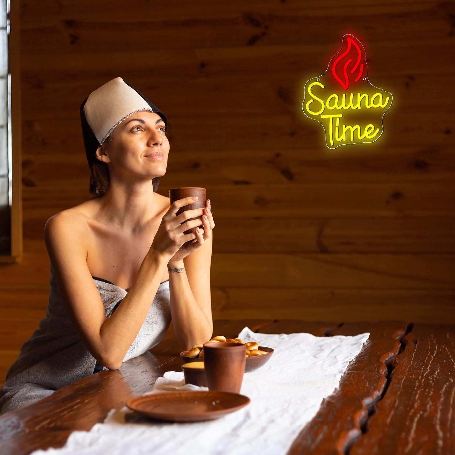 Sauna Tijd Neonbord USB Dimbar - Sauna Home Gym recensie en prijs
